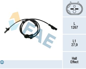 Sensor, wheel speed FAE 78433