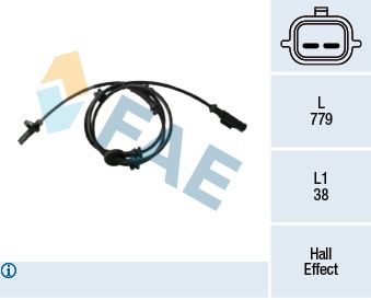 Sensor, wheel speed FAE 78437