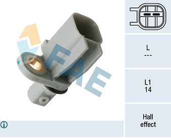 Sensor, wheel speed FAE 78450