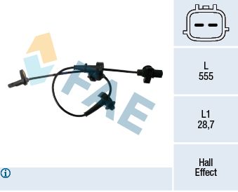 Sensor, wheel speed FAE 78461