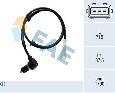 Sensor, wheel speed FAE 78465