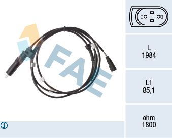 FAE 78475 Sensor, wheel speed