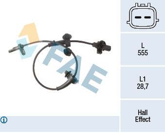 Sensor, wheel speed FAE 78491