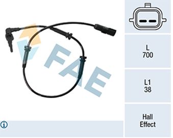 Sensor, wheel speed FAE 78503