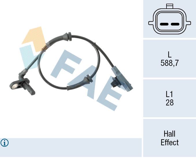 FAE 78505 Sensor, wheel speed