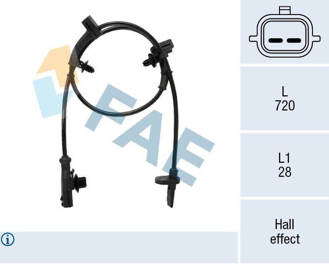 FAE 78546 Sensor, wheel speed