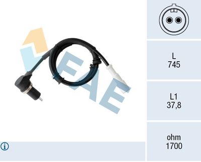 Sensor, wheel speed FAE 78555
