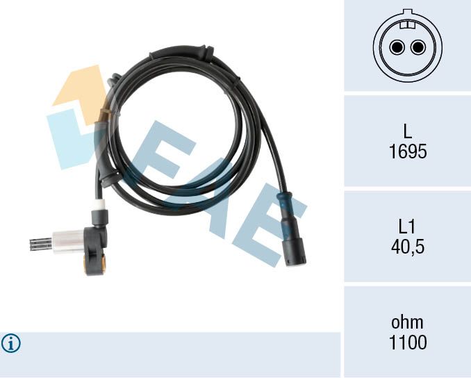 FAE 78557 Sensor, wheel speed