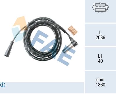 Sensor, wheel speed FAE 78559