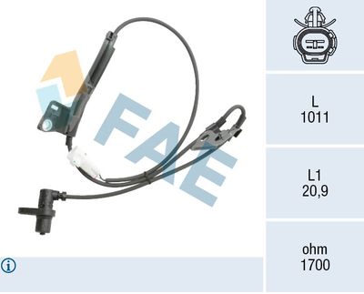 Sensor, wheel speed FAE 78561