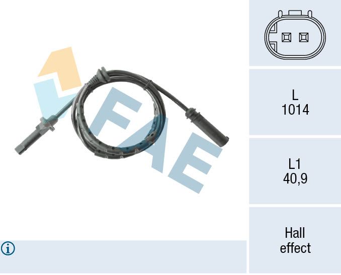 FAE 78565 Sensor, wheel speed