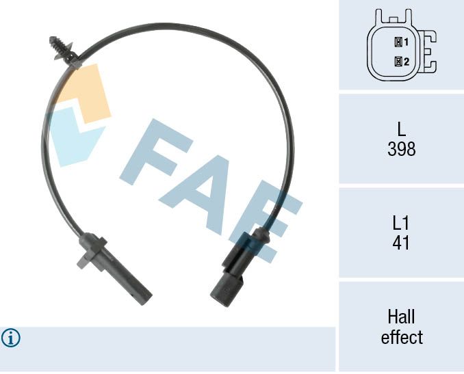 FAE 78570 Sensor, wheel speed