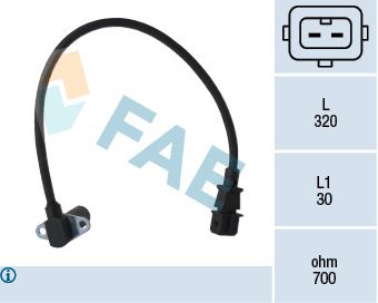 Sensor, crankshaft pulse FAE 79014