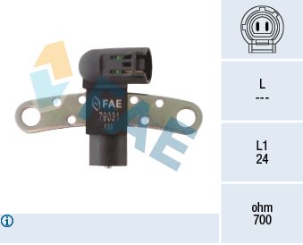 Sensor, crankshaft pulse FAE 79031