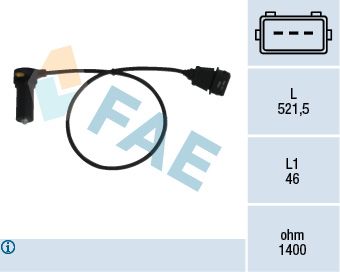 Sensor, crankshaft pulse FAE 79066