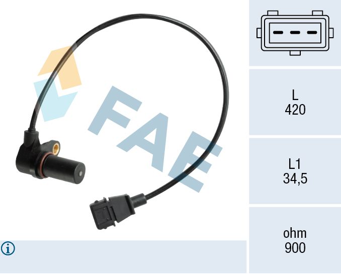 FAE 79073 Sensor, crankshaft pulse