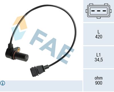 Sensor, crankshaft pulse FAE 79073