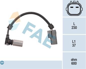 FAE 79085 RPM Sensor, automatic transmission