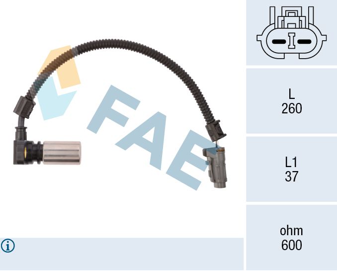 FAE 79086 RPM Sensor, automatic transmission