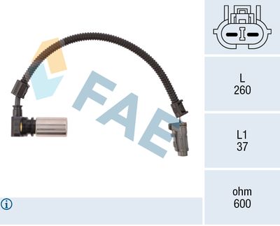 RPM Sensor, automatic transmission FAE 79086