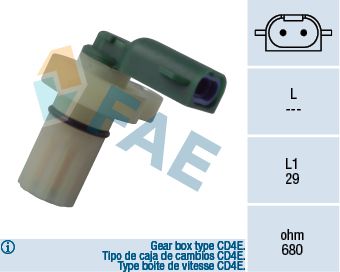 FAE 79087 Sensor, crankshaft pulse