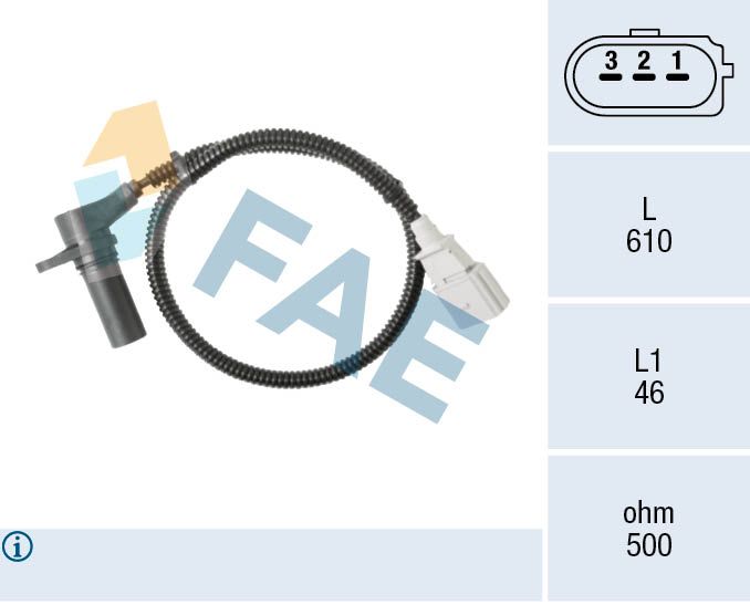 FAE 79115 Sensor, crankshaft pulse