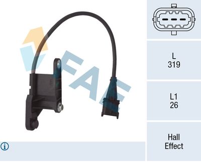 Sensor, camshaft position FAE 79121