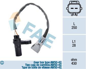 FAE 79124 Sensor, crankshaft pulse
