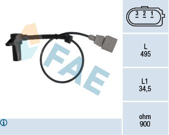 Sensor, crankshaft pulse FAE 79311