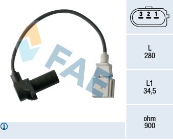 Sensor, crankshaft pulse FAE 79479