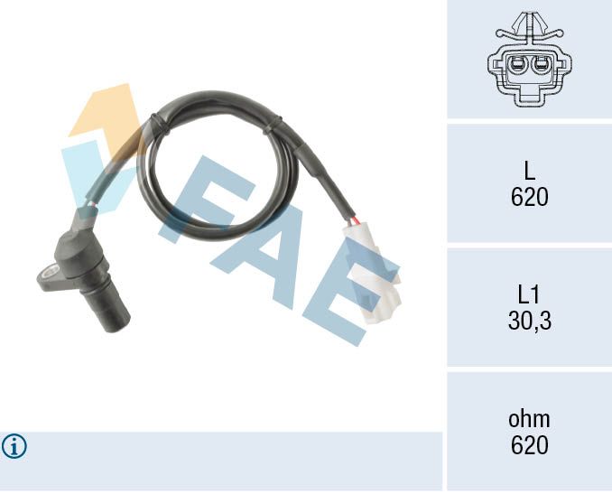 FAE 79525 Sensor, speed/RPM