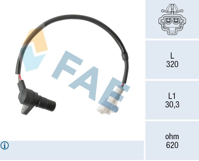 FAE 79526 Sensor, speed/RPM