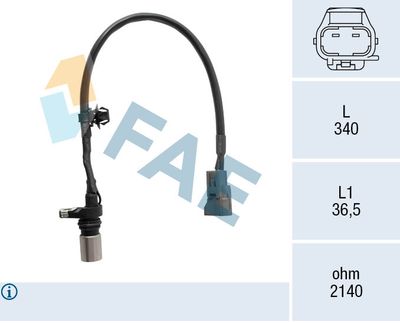 Sensor, crankshaft pulse FAE 79534