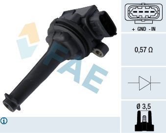 Ignition Coil FAE 80302