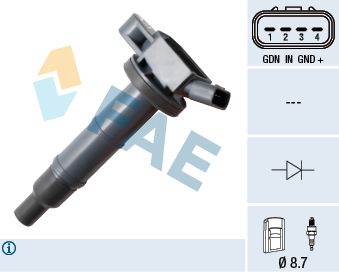 Ignition Coil FAE 80344