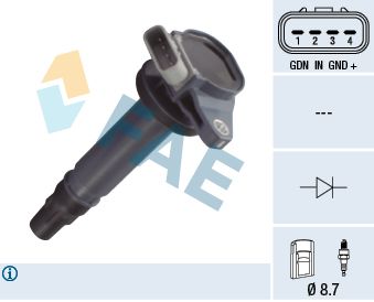 Ignition Coil FAE 80366