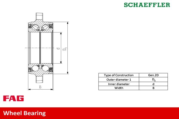 Schaeffler FAG 713 6497 90 Wheel Bearing Kit