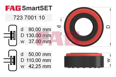 Wheel Bearing Kit Schaeffler FAG 723 7001 10