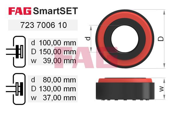 Schaeffler FAG 723 7006 10 Wheel Bearing Kit