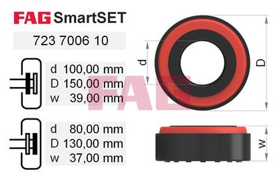 Wheel Bearing Kit Schaeffler FAG 723 7006 10