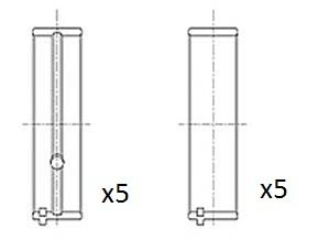 Crankshaft Bearing FAI AutoParts BM1038-STD
