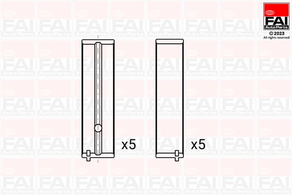 FAI AutoParts BM1152-STD Crankshaft Bearing