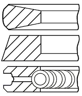 Piston Ring Kit FAI AutoParts PR25-000