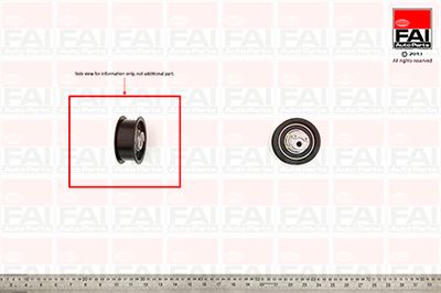 Tensioner Pulley, timing belt FAI AutoParts T9309