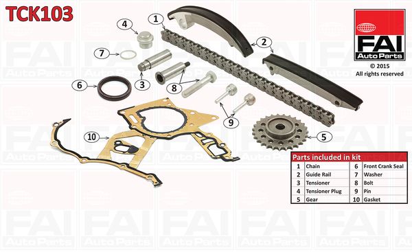 FAI AutoParts TCK103 Timing Chain Kit