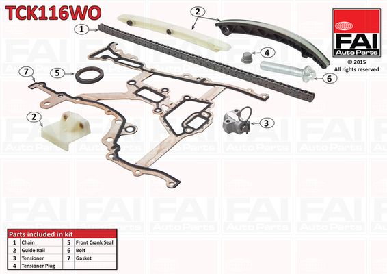 FAI AutoParts TCK116WO Timing Chain Kit