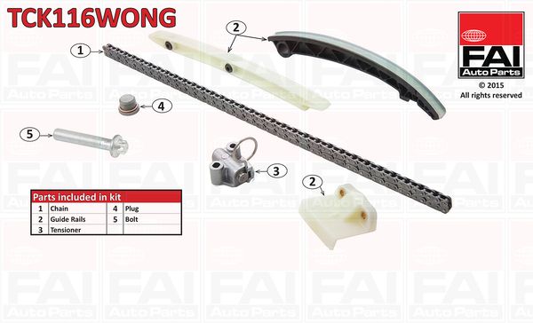 FAI AutoParts TCK116WONG Timing Chain Kit