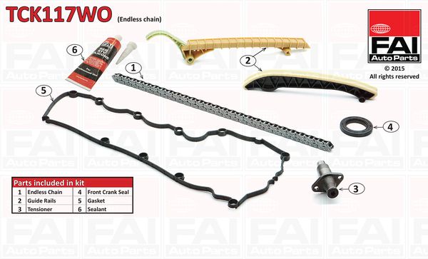 FAI AutoParts TCK117WO Timing Chain Kit