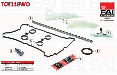 Timing Chain Kit FAI AutoParts TCK118WO
