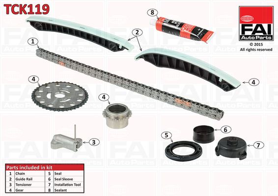 FAI AutoParts TCK119 Timing Chain Kit